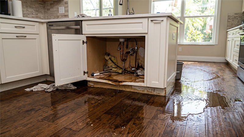 water damage insurance claim from plumbing failure Florida